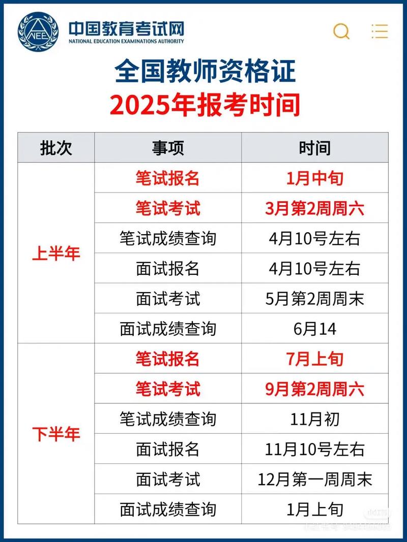 甘肃教资认定2025年认定时间