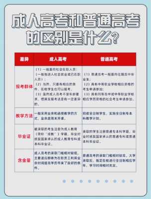 成人高考和普通高考有什么区别