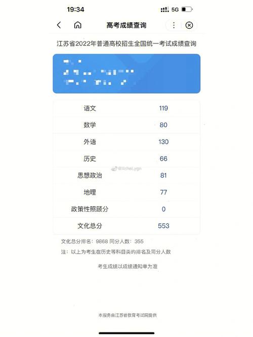 江苏高考查询成绩时间