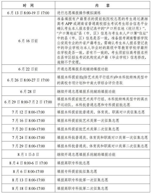 高考志愿填报时间2025年时间表