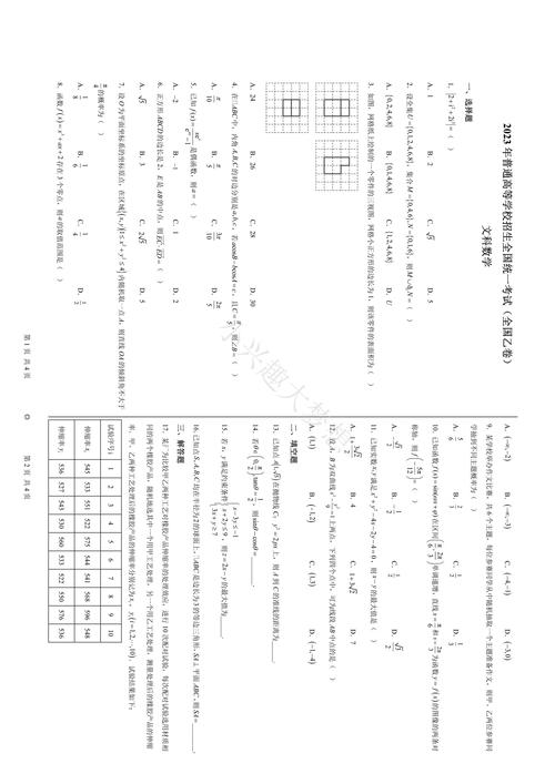 2023高考全国乙卷答案什么时候出