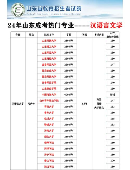 山东成考大学有哪些
