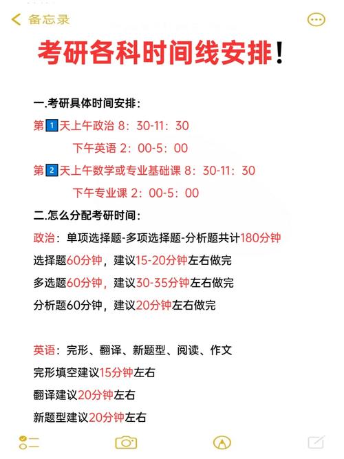 历史学考研科目时间安排