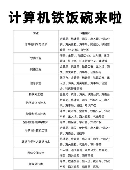 计算机考公务员需要学哪些科目，计算机考公务员做什么工作？