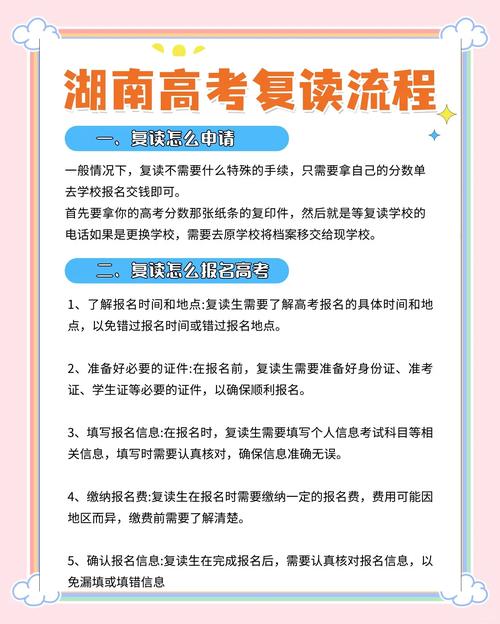 高考复读怎么办理手续