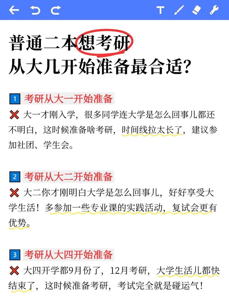 普通二本,现在大一就想考研,可以做什么准备吗?
