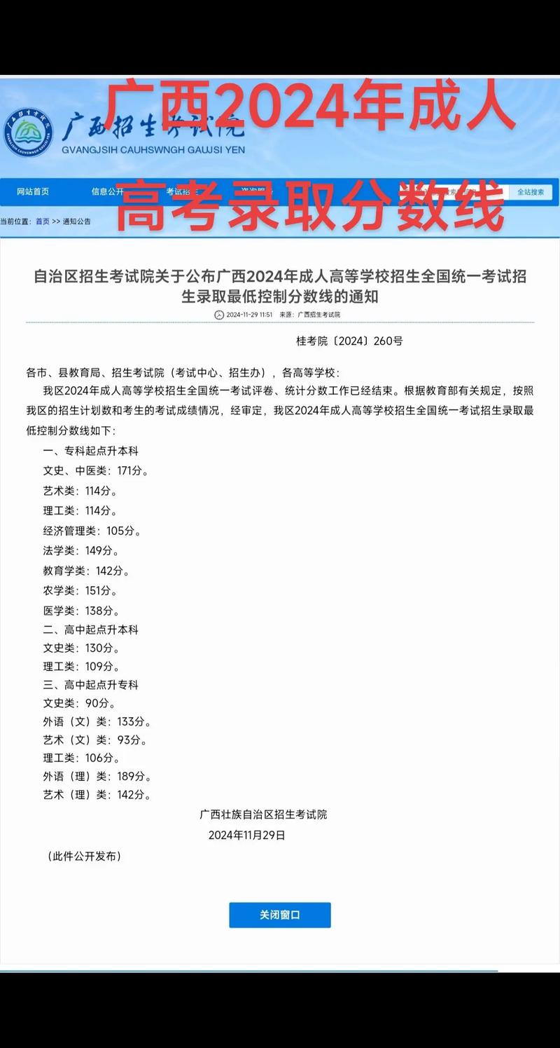 今年广西一本线