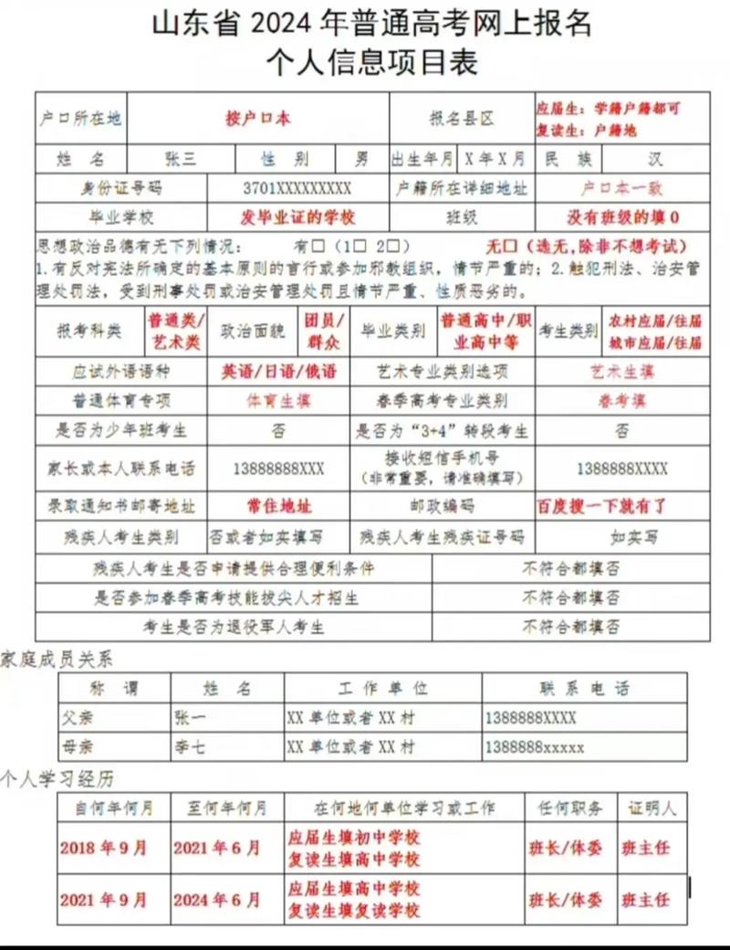 山东省高考往届生报名流程