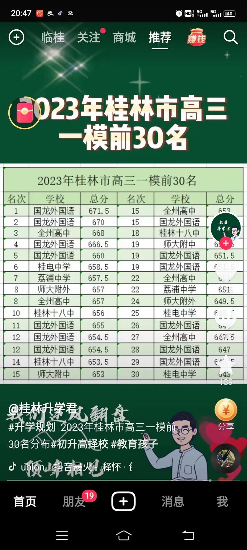 道县中考多少科目,一共多少分