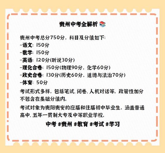 贵州中考总分是多少