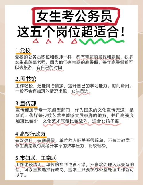 女生报考公务员哪个岗位要合适一点?