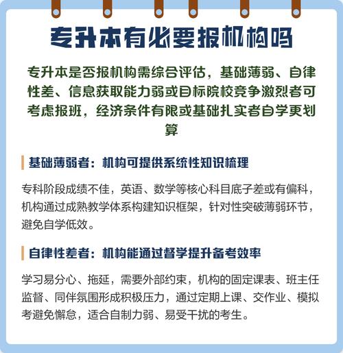 专升本为什么要报机构
