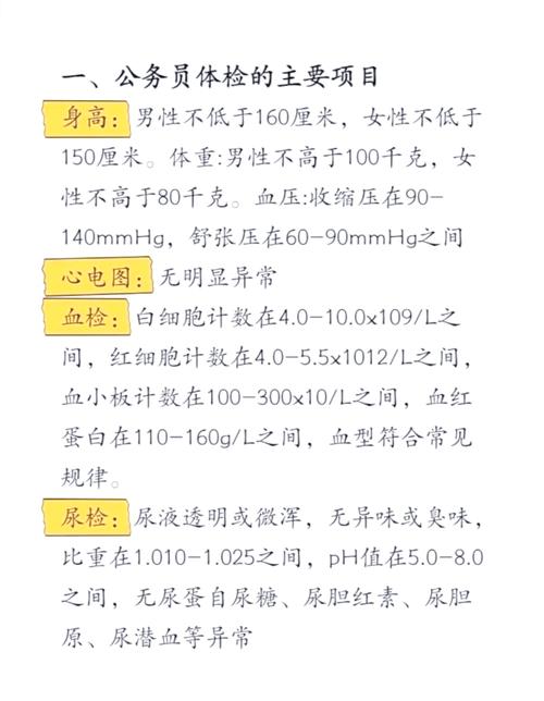哪些情况会导致公务员体检不合格?
