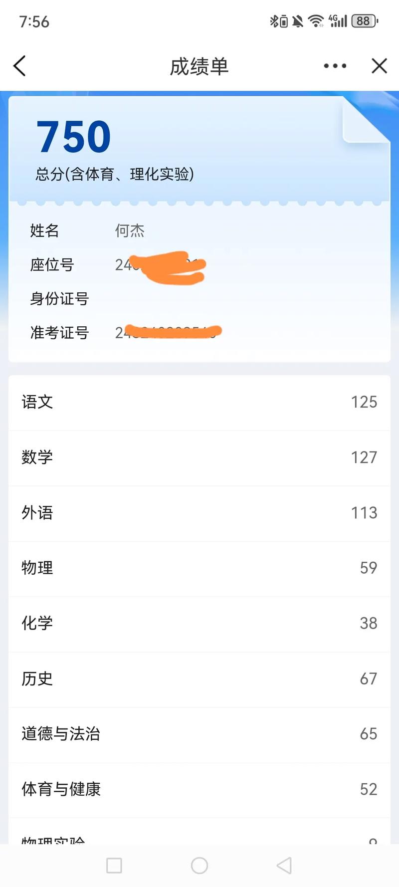 宁波市高考分数线公布