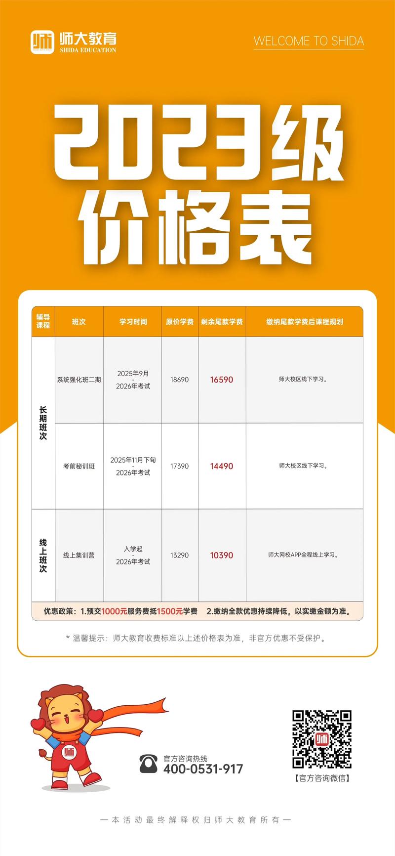 福建专升本培训机构收费标准