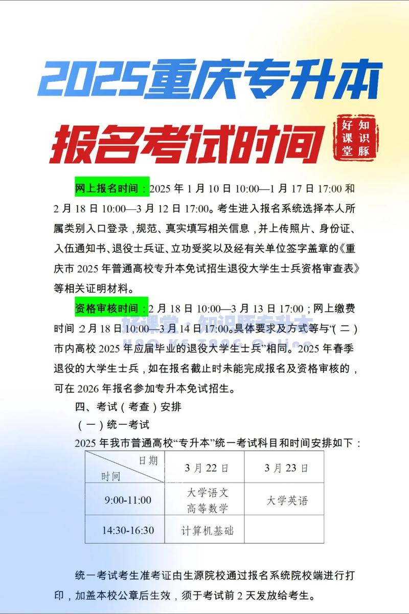 重庆专升本报名时间2025具体时间是什么，重庆专升本报名时间2025具体时间是什么意思？