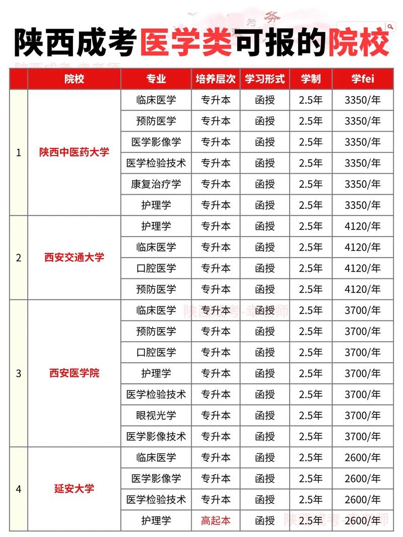 陕西成人高考400可以上哪些大学